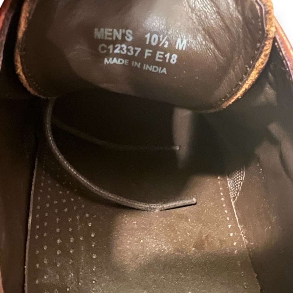 COLE HAAN Oxfords Tan-Brown-Burgundy Leather Dress Shoe- Size 10.5 - Picture 6 of 7